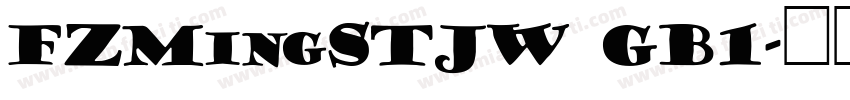 FZMingSTJW GB1字体转换